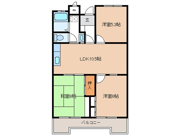 緑が丘７５３マンションの物件間取画像